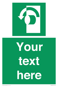 Custom Turn Anti-Clockwise Sign